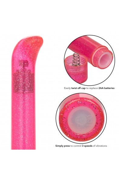 Sparkle Slim G-Vibe - Pink
