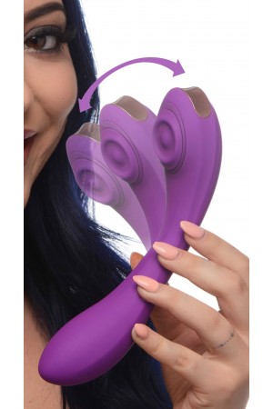 Pose Plus - 10x Pulsing Bendable Silicone Vibrator - Purple