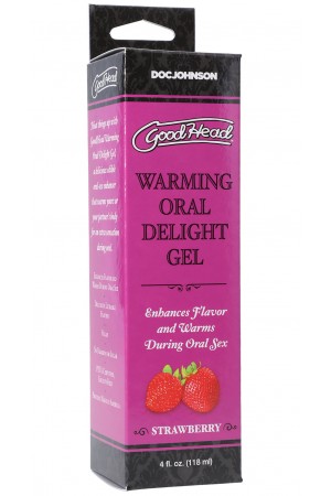 Goodhead - Warming Oral Delight Gel -  Strawberry - 4 Fl. Oz.