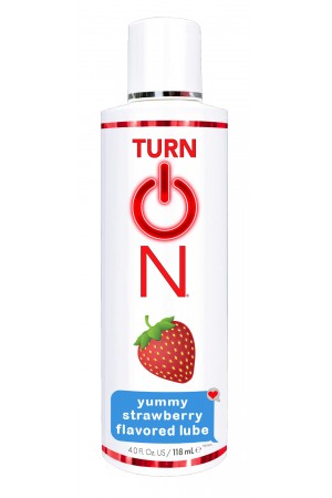 Turn on Yummy Strawberry Flavored Lube  - 4 Fl. Oz