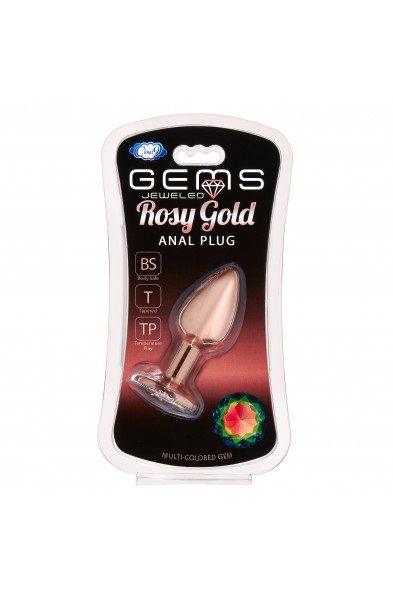 Cloud 9 Novelties Gems Rosy Gold Anal Plug - Small