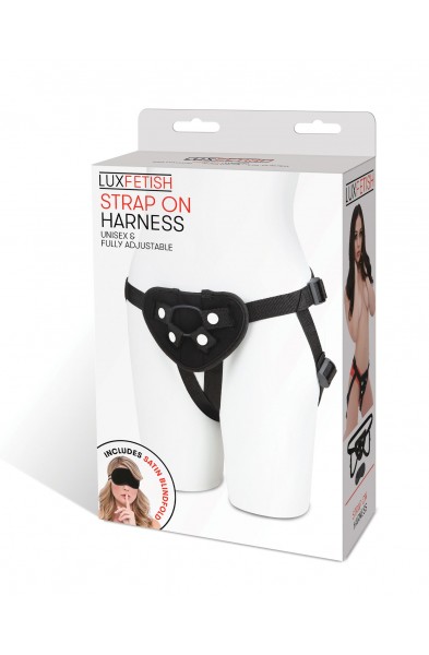 Neoprene Strap-on Harness - Black