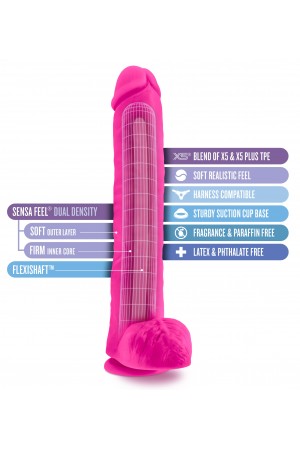 Au Naturel - Bold - Daddy - 14 Inch Dildo - Pink