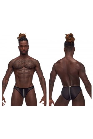 Landing Strip Bikini Brief - XL - Black