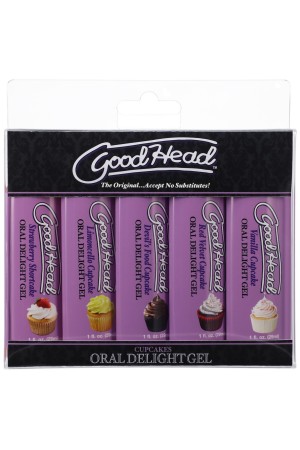 Goodhead - Oral Delight Gel - Cupcake - 5 Pack - 1 Fl. Oz.