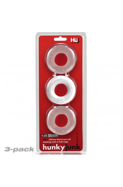 Huj3 C-Ring 3-Pack - White / Clear Ice