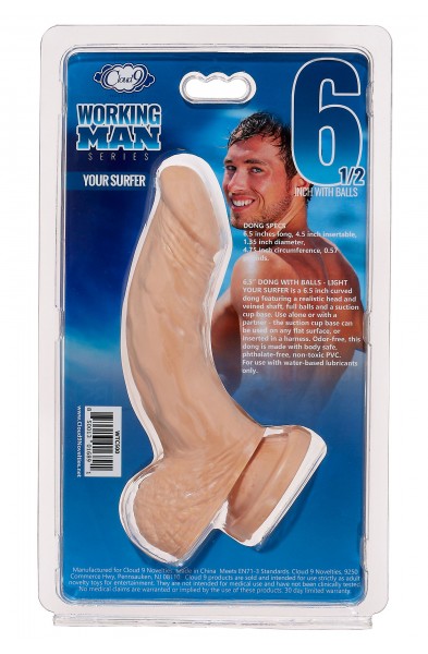 Cloud 9 Working Man 6.5 Inch With Balls - Your   Surfer - Light