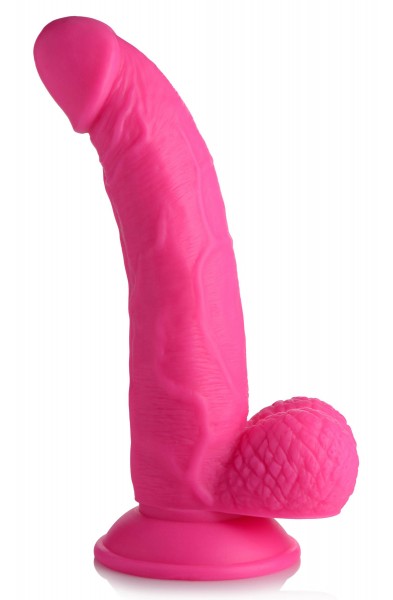Pop Pecker 7.5 Inch Dildo With Balls - Pink