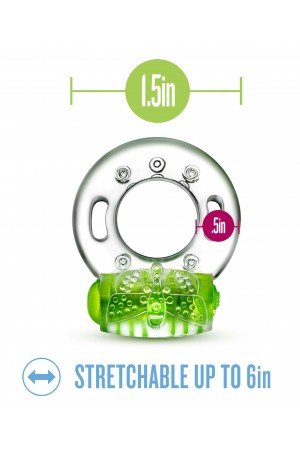 Play With Me - Arouser Vibrating C-Ring - Green