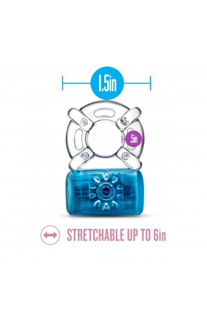 Play With Me - One Night Stand Vibrating C-Ring -  Blue