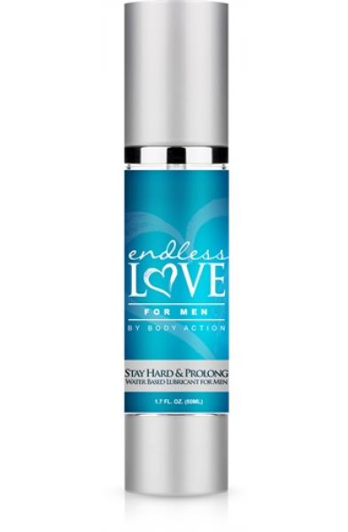 Endless Love for Men Stay Hard and Prolong Water Based Lubricant 1.7 Oz