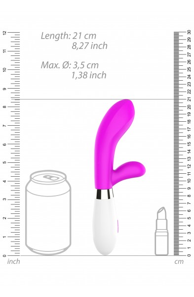 Achilles - Ultra Soft Silicone - 10 Speeds - Fuchsia