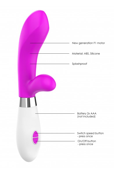 Achilles - Ultra Soft Silicone - 10 Speeds - Fuchsia