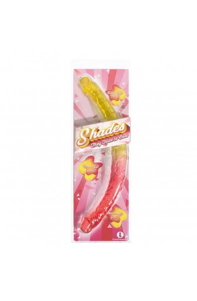 Shades - 17 Inch Double Dong - Pink and Yellow
