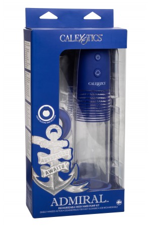 Admiral Rechargeable Rock Hard Pump Kit -Blue