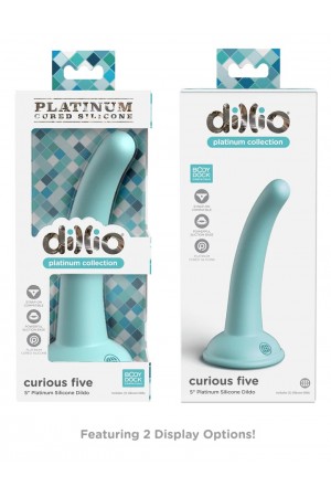 Dillio Platinum - Curious Five 5 Inch Dildo - Teal