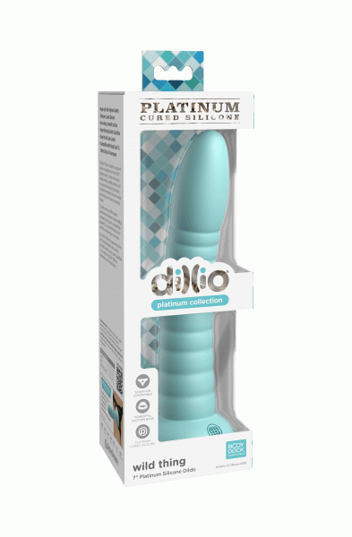 Dillio Platinum - Wild Thing 7 Inch Dildo - Teal