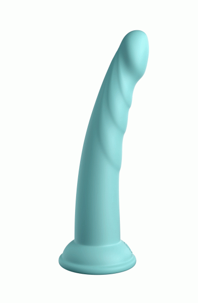 Dillio Platinum - Slim Seven 7 Inch Dildo - Teal
