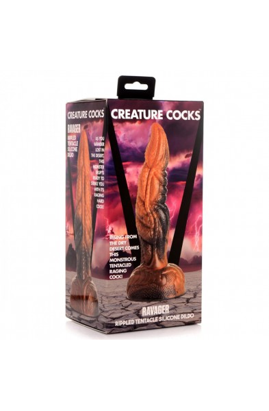 Ravager Rippled Tentacle Silicone Dildo