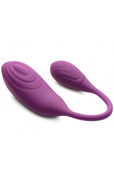 Slim Pulse 7x Pulsing Clit Stimulator and  Vibrating Egg - Purple