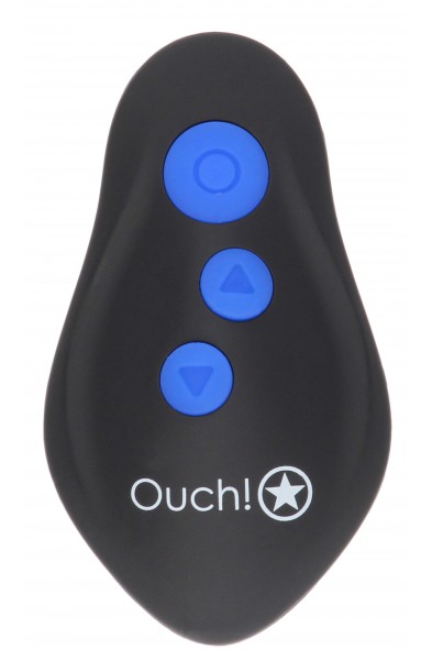E-Stimulation and Vibration Butt Plug With Wireless Remote Control - Black
