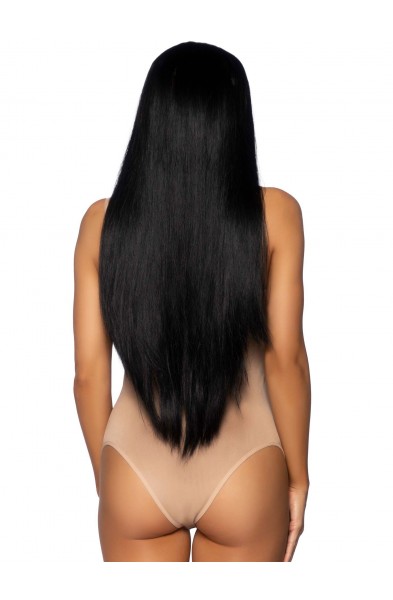 33 Inch Long Straight Wig - Black