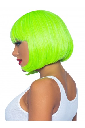 12 Inch Short Bob Wig - Neon Green