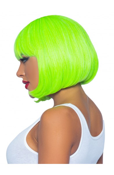 12 Inch Short Bob Wig - Neon Green