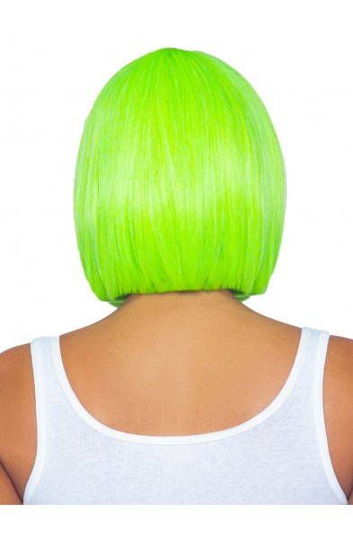 12 Inch Short Bob Wig - Neon Green