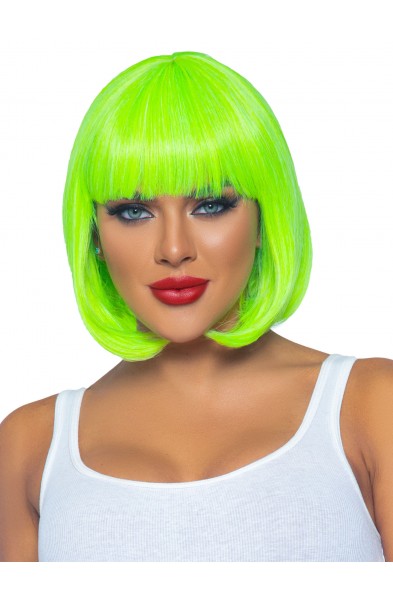 12 Inch Short Bob Wig - Neon Green