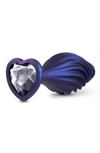 Anal Adventures Matrix - Swirling Bling Plug -  Sapphire
