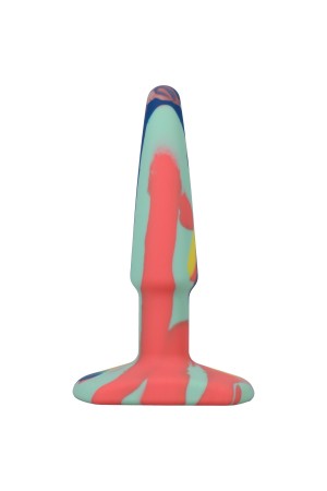 A-Play Groovy Silicone Anal Plug 4 Inch - Sunrise
