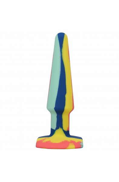 A-Play Groovy Silicone Anal Plug 5 Inch - Sunrise