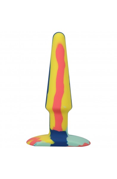 A-Play Groovy Silicone Anal Plug 5 Inch - Sunrise