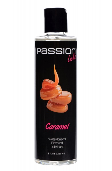 Passion Licks Caramel Water Based Flavored Lubricant 8 Oz