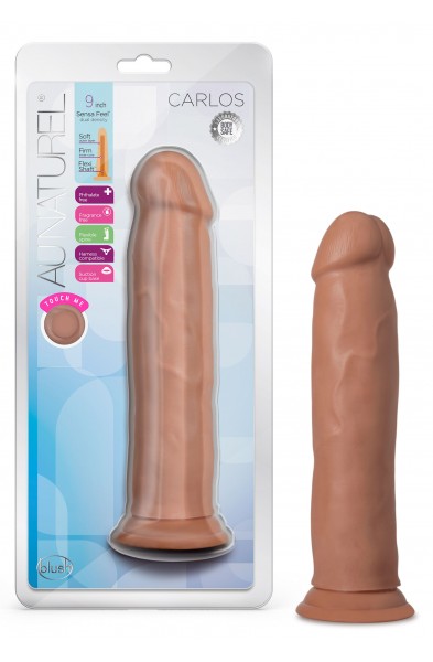 Au Naturel - Carlos - 9 Inch Dong - Mocha Mocha