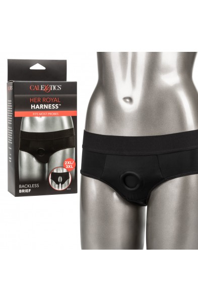 Her Royal Harness Backless Brief - 2xl/3xl