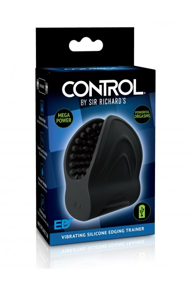 Vibrating Silicone Edger Trainer - Black