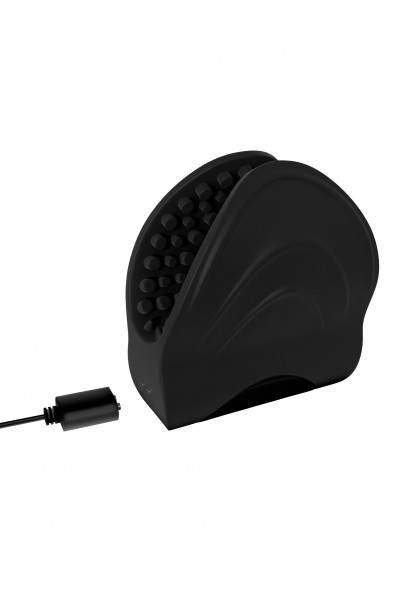 Vibrating Silicone Edger Trainer - Black
