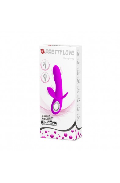 Pretty Love Humphrey Bendable Front and Back  Rabbit - Fuchsia