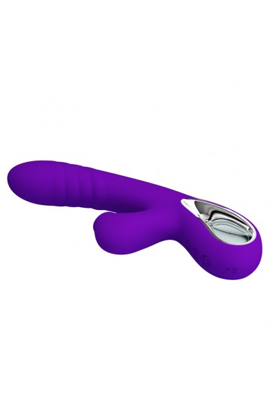Pretty Love Jersey Sucking and Vibrating Rabbit -  Purple