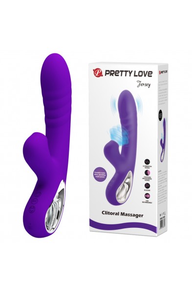 Pretty Love Jersey Sucking and Vibrating Rabbit -  Purple