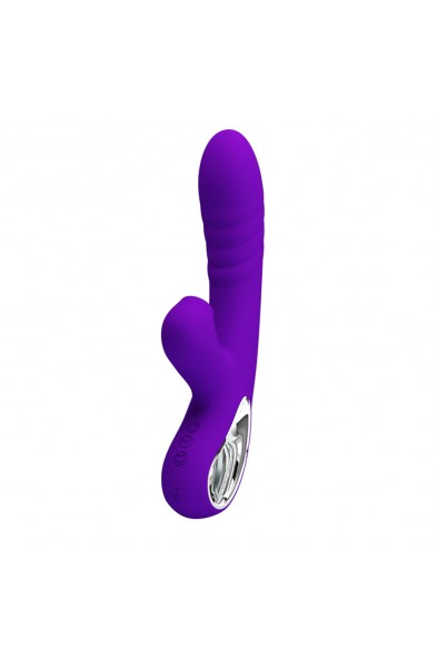Pretty Love Jersey Sucking and Vibrating Rabbit -  Purple