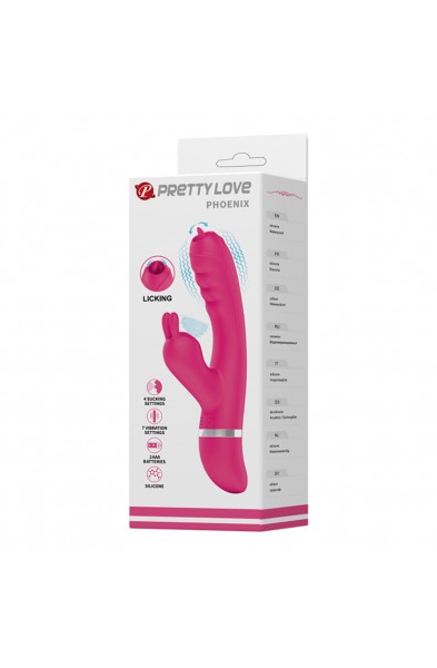 Pretty Love Phoenix Licking Rabbit - Pink
