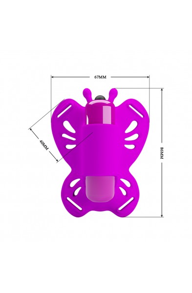 Pretty Love Sloane Battery Powered Clit Stim -  Fuchsia