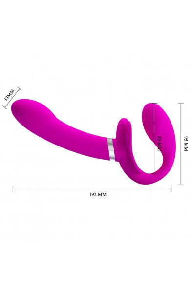 Pretty Love Valerie Strapless Strap on - Fuchsia