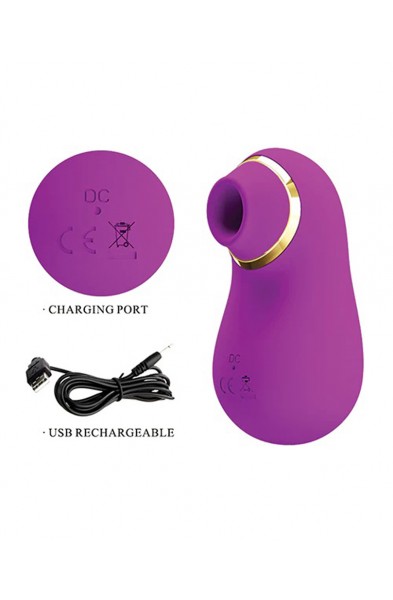 Pretty Love Romance Emily Sucking Clitoral  Massager - Fuchsia