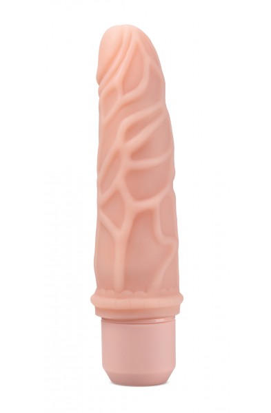 Dr. Skin Silicone - Dr. Robert - 7 Inch Vibrating  Dildo -Beige