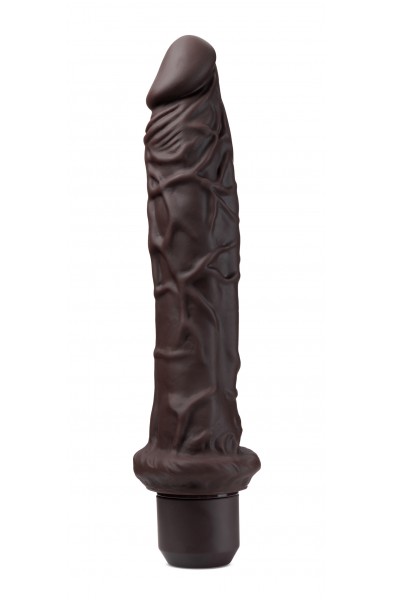 Dr. Skin Silicone - Dr. Richard - 9 Inch Vibrating Dildo - Brown