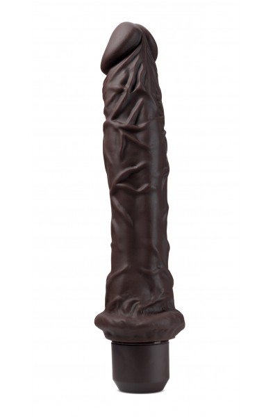 Dr. Skin Silicone - Dr. Richard - 9 Inch Vibrating Dildo - Brown